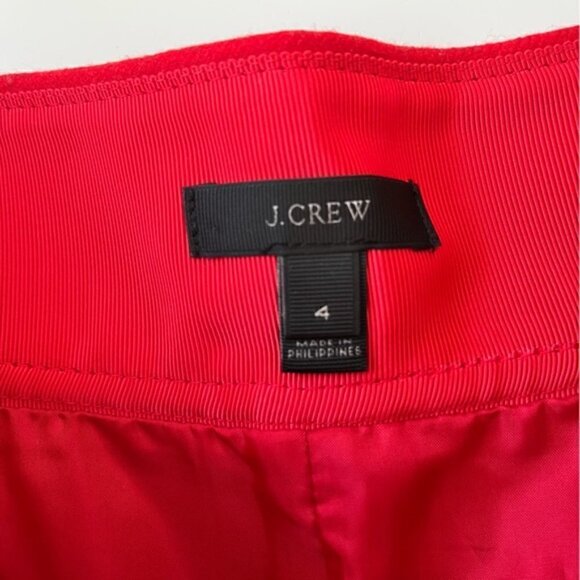 J CREW SEEN ON TV DOUBLE-SERGE WOOL MINI SKIRT - Picture 6 of 11